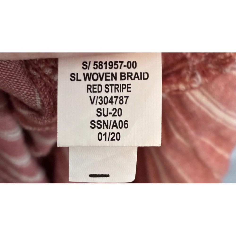 Old Navy Womens Waist Defined Braided Dobby Stripe Maxi Sundress S Boho Chic